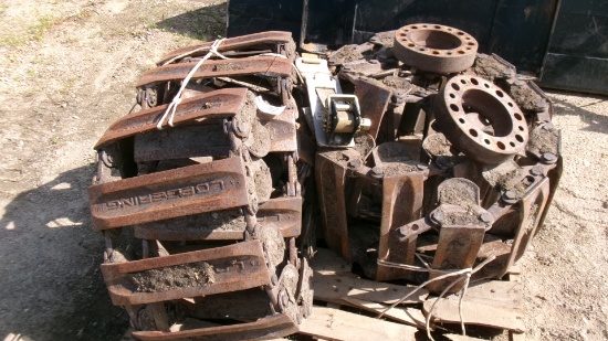 LOEGERING STEEL SKID TRACKS, HUB EXTENSIONS, INSTALLATION TOOL (Melroe s-650 )