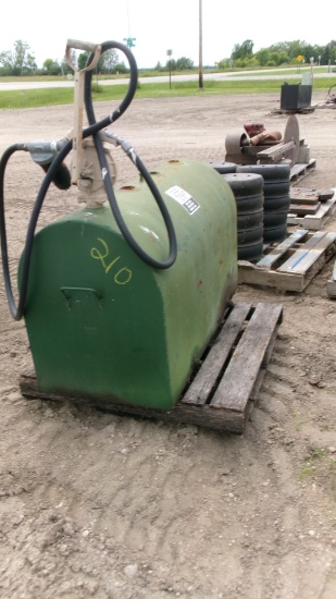 100 GALLON SERVICE TANK w /  hand pump