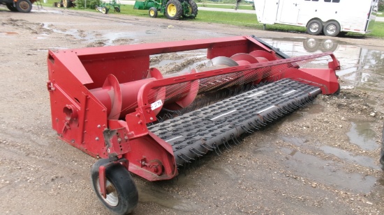 CASE IHC 1015 7 BELT PICKUP HEADER, shedded, good cond.