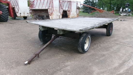 8' X 16' HAY RACK ON 6 BOLT RUNNING GEAR