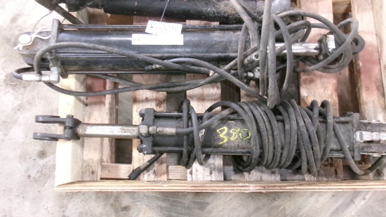 2-LARGE CYLINDERS w /  3/8" hoses