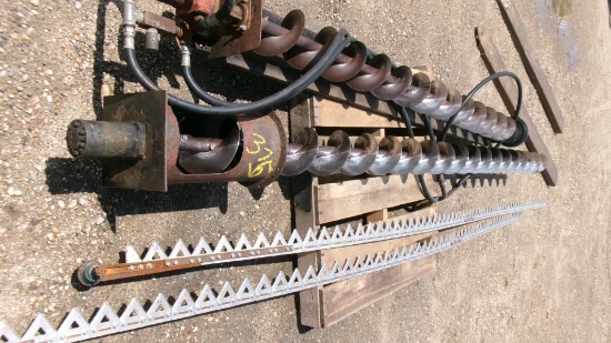 7" X 12' HYDRAULIC  DRAG AUGER