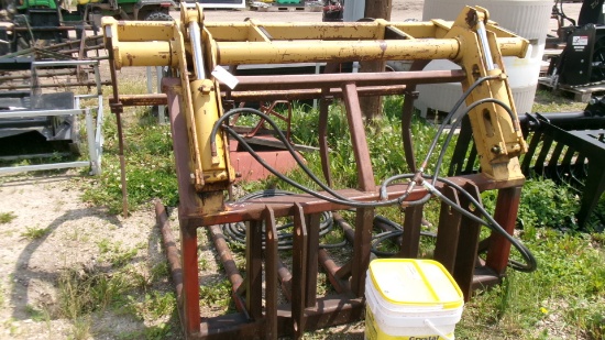 5 1/2' HEAVY DUTY 4 TINE 2 CYLINDER MANURE GRAPPLE,
