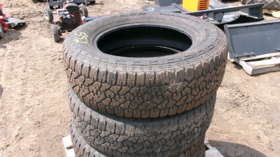 4-GOODYEAR WRANGLER LT275 / 65R / 20"