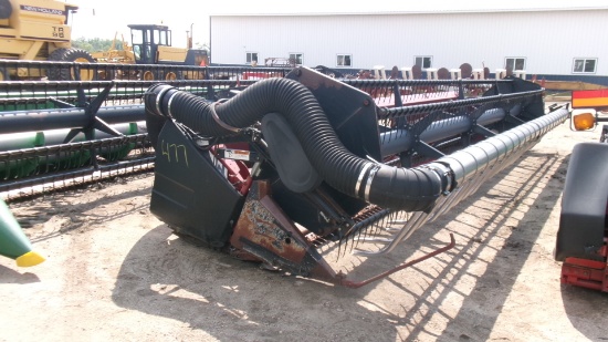 25' CASE IH 1020 FLEX HEAD w / CRARY AIR BAR, 2 shaft oil drive, fore & aft, 3 " cut