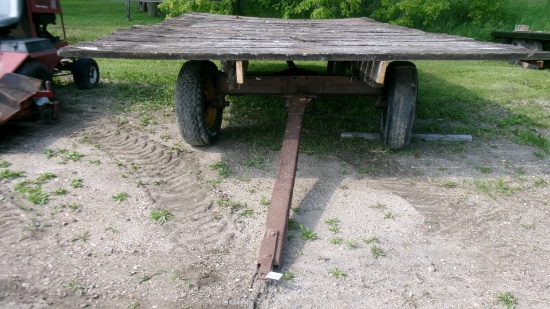 10' X 18' HAY RACK on 6 TON MINNESOTA 5 BOLT WAGON