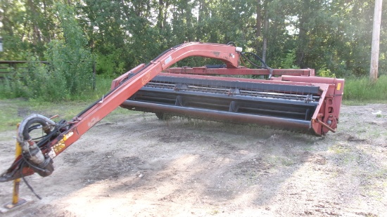 14' CASE IH 8370 SWINGER HAYBINE, rubber steel crimpers,  540 PTO