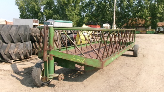 20' PORTABLE FORAGE FEEDER, dolly frt., weak floor