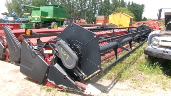 30' CASE IH 1020 FLEX HEAD, 2 shaft oil drive, fore & aft, 3" cut