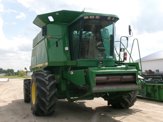 1991  JOHN DEERE 9600 RWA COMBINE, DAM, DAS, 3 spd,. feeder house reverser, AC works, dual range