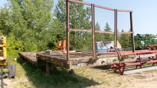 53' DROP DECK SEMI TRAILER, no brakes, dollies do not work, & no title