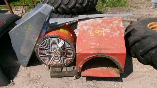 18" CALDWELL AERATION FAN, transition, Y , & 20' of aeration tube