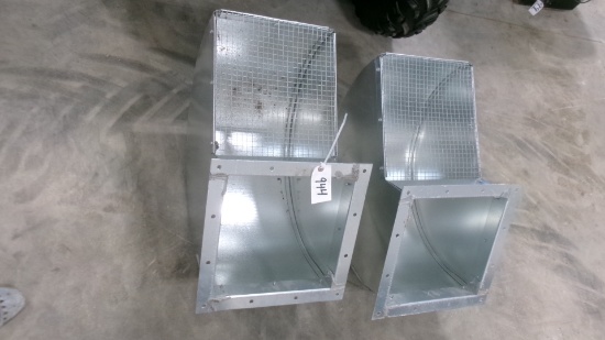 2 NEW 12" GRAIN BIN VENTS