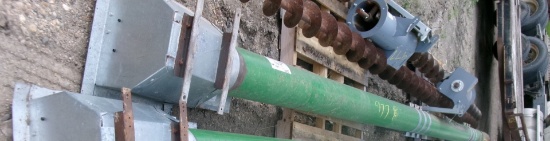 8" SUKUP TAKE OUT AUGER & TUBE FOR 34' BIN, power head is new