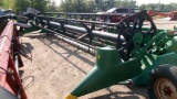25' JOHN DEERE 925 POLY PT. FLEX HEAD, fore & aft,