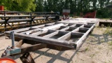 8' X 35' TANDEM AXLE BUMPER HITCH TRAILER, partial wood deck