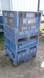 3-STACKABLE PLASTIC NESTER STORAGE BINS