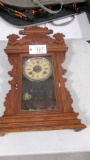 ANTIQUE OAK PENDULUM  CHIME CLOCK, works, key in office