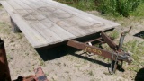 8' x 16' SINGLE AXLE BUMPER HITCH TRAIOLER, ball hitch, wood deck
