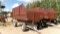 12' COBEY REAR UNLOAD FORAGE BOX on 6 BOLT NH3 WAGON, 12.5L X 15