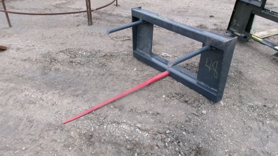 NEW SKID MOUNT BALE SPEAR, TAX