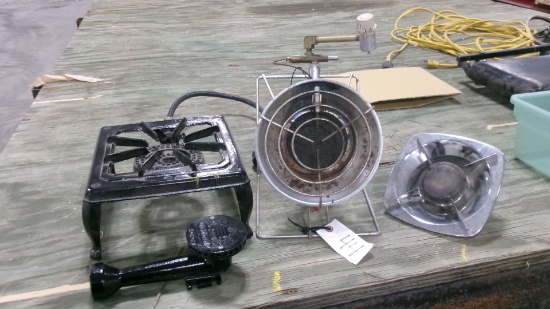 SUNFLOWER FISH HOUSE HEATER & SINGLE BURNER LP COOKER