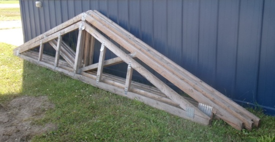 5 - 16' RAFTERS ,  4/12 pitch, 1 lookout rafter & 4 regular, never used/ stored indoors