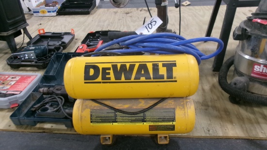 110 VOLT DEWALT 4 GALLON AIR COMPRESSOR