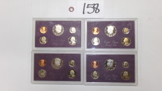 US PROOF SETS: 1984, 1985, 1986, 1987