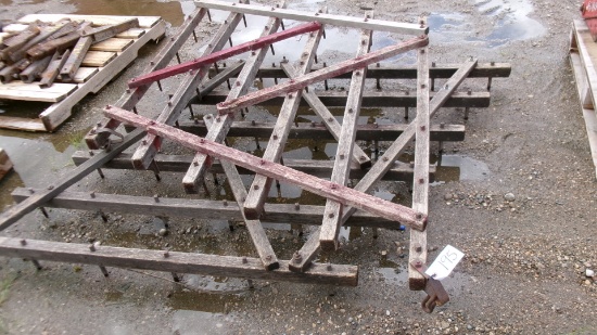 2-WOOD  SPIKE TOOTH  HARROW SECTIONS