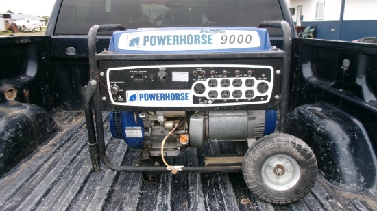 POWERHOUSE 9000 WATT ELEC. START GAS GENERATOR, no battery