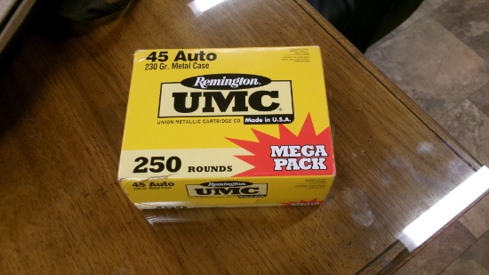 250 RDS .45 AUTO AMMO, 230 gr.