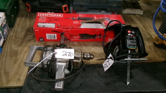 NEW CRAFTSMAN SAWS ALL,  1/2" DRILL, & WEN SABRE SAW