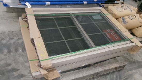 2- NEW THERMO TECH 35 1/2" X 51 1/2" DOUBLE HUNG WINDOWS