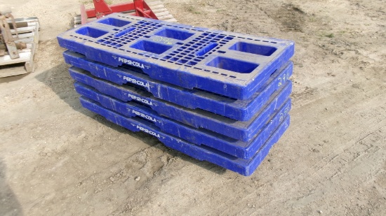 4-18" X 48" PLASTIC PALLETS