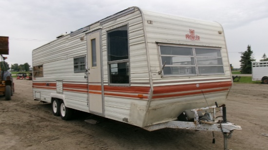 1982 22' PROWLER CAMPER,  " as is", has been used as a hunting hang out