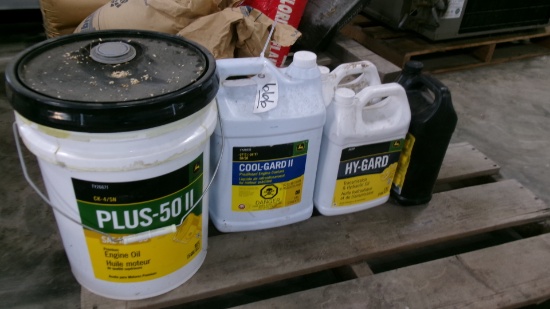 6-GALLON PLUS 50II 10W-30, 2.5 GALLON 50 / 50 COOL GUARD II, & 1 GALLON HY GARD OIL