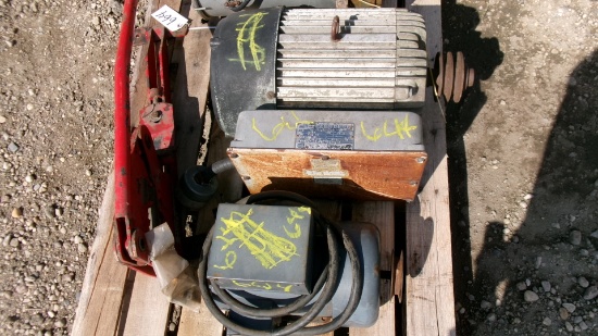 1.5 H.P. CENTURY ELECTRIC MOTOR, 1725 RPM & 10 H.P. ELECTRIC MOTOR, 1710 RPM