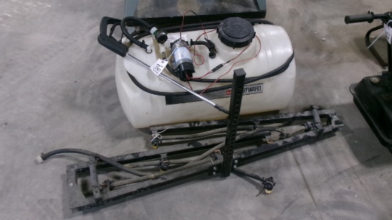 12 VOLT 25 GALLON ATV SPRAYER, boom & wand