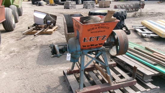 FEED CART & LETZ BURR MILL  w / belt