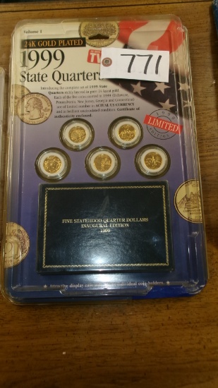 1999 5 STATE GOLD CLAD QUARTERS