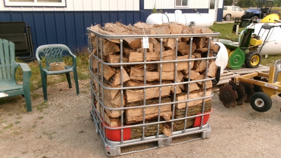 CRATE OF SPLIT OAK