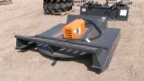 6' WOLVERINE SKID MOUNT ROTARY BRUSH MOWER, 3,000 PSI, 15-20 GPM, tax