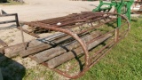 5-8' WOOD POSTS,  8' CATTLE CHUTE & 150 GALLON FIBER GLASS SPRAYER TANK