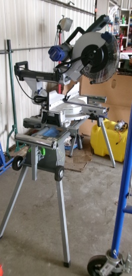 KOBALT 12" COMPOUND MITER SAW w / 110" STAND, exc.