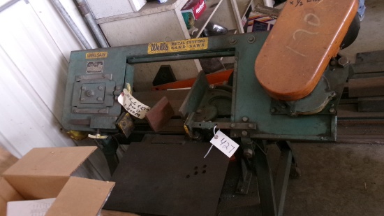 WELLS 7"X 12" PORTABLE METAL BAND SAW, works good