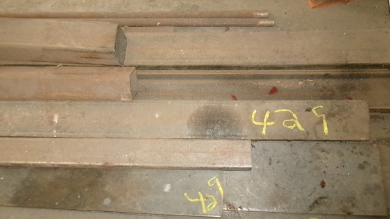 LARGE LOT OF CHANNELS, SQ. TUBING, FLATS & MISC NEW WELDING IRON
