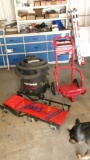 FREIGHT CART, CREEPER, & 6 GALLON CRAFTSMAN VAC