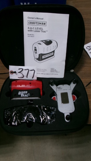 NIB CRAFTSMAN 4 IN 1 LEVEL w/ laser trac MODEL 320.48247