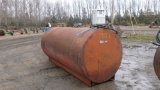 1,000 GALLON FUEL TANK w / 110 volt pump, new hose